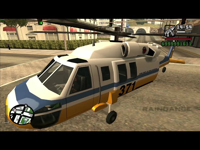 GTA San Andreas - como pegar (e salvar) helicóptero Raindance no