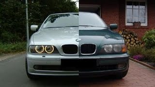 БМВ 525 - BMW E39 рестайл обзор. AS тест драйв. Перезалив со звуком мотора.