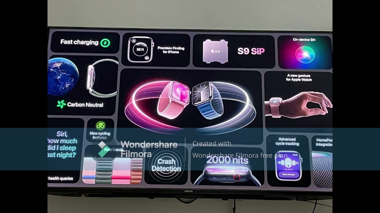 Apple Watch series 9 and ultra 2 | S9 SiP | Hand gesture feature