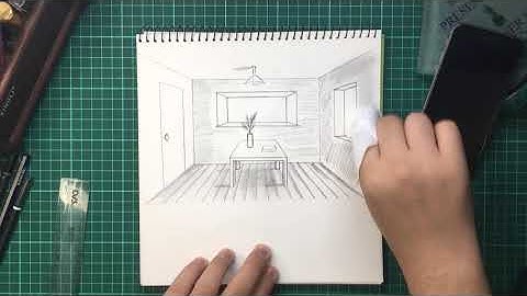 1-Point Perspective Drawing | Horizon Line, Vanishing Point | Drawing Lesson 3