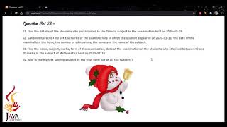 DBMS Question Session Task No 22 | 1st Year | Semester 01 | Java Institute | Zahara Rasheeda