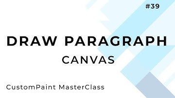 Draw text on canvas | Flutter