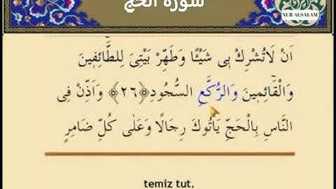 Mehmet Emin AY // Hac Sûresi 022 القارئ محمد امين آي سُورَةُ الْحَجِّ