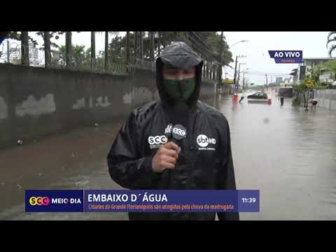 Chuva causa alagamentos e transtornos em Palhoça | SCC Meio-Dia