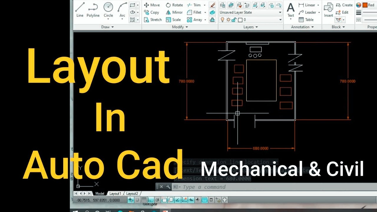 Layout in auto cad || layout bana sekhya || how to make layout - YouTube