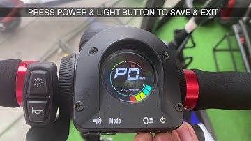 Kaabo Air “P” Settings