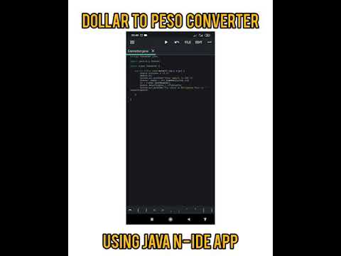 Dollar to Peso Converter using Java N - IDE app program