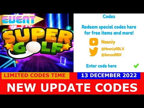 Roblox Super Golf! codes (December 2022)