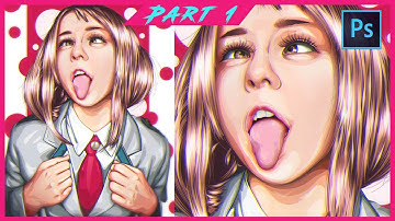 [ Photoshop Tutorial ] OCHAKO URARAKA Vexel art - PART 1 LINEART