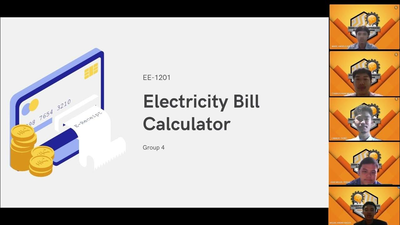 ELECTRICITY BILL CALCULATOR - GROUP 4 PYTHON PROGRAM - YouTube