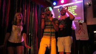 Nashville CARES Dareoke - Brett singing Boys by Britney Spears