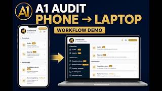 A1 Audit Workflow Demo | Plan, Conduct and Report on Phone & Laptop