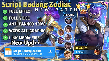 Script Badang Zodiac - Leo No Password | Full Effect Voice | New Patch
