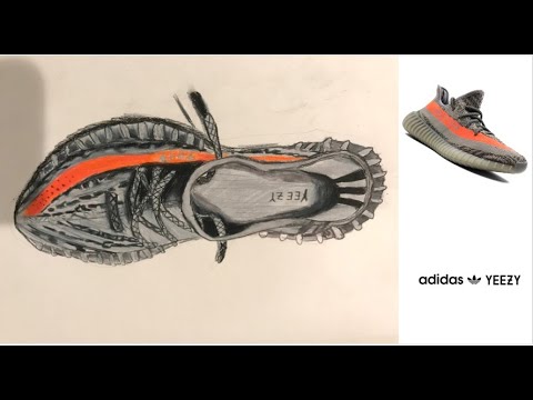 yeezy boost drawing