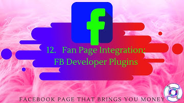 12.   Fan Page Integration: FB Developer Plugins