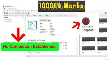 Fix MySQL Workbench Error: No Connection Established | MySQL Server Not Running Solution