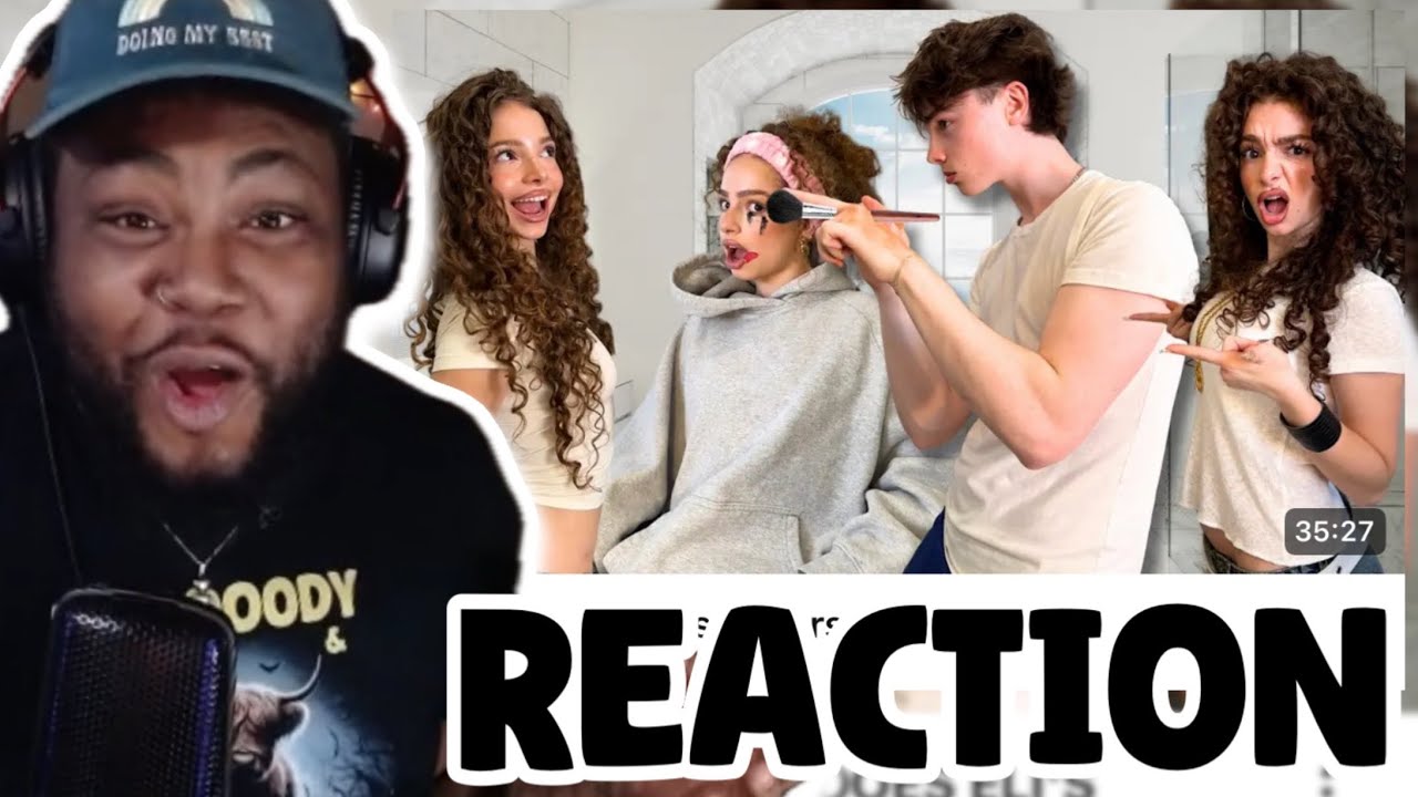 Kalogeras Sisters NOAH DOES ELI'S PROM MAKEUP! | REACTION