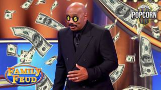 Celebrity Best MONEY Questions And Answers That Made Steve Harvey Chuckle! | Family Feud Wealth