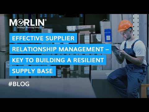 What is Supplier Relationship Management (SRM) and 8 phases of Supplier Lifecycle Management? - video from MeRLIN