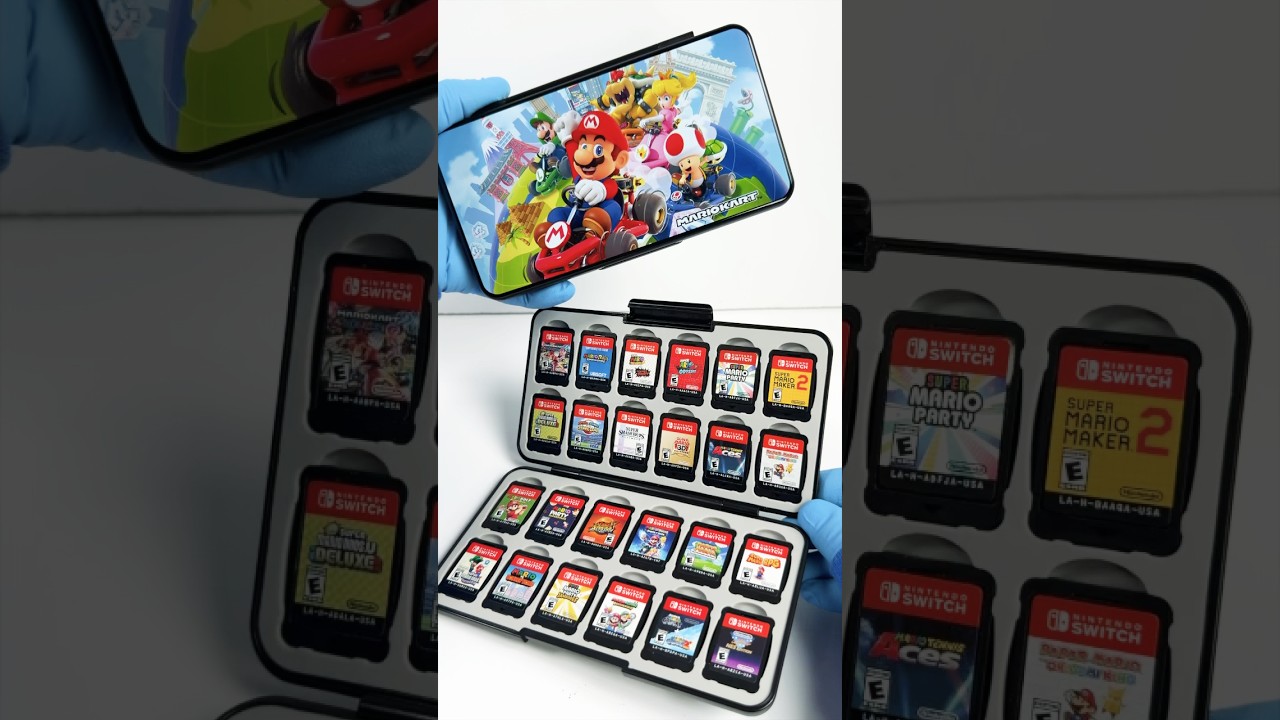 Чехол для игровой карты Nintendo Switch Game Traveler 24 Super Mario 