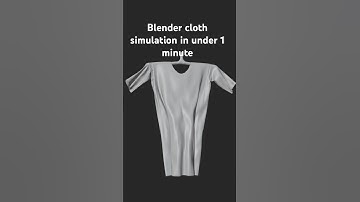 Blender Cloth Simulation in under 1 minute