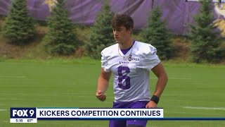 Vikings kicker competition heats up during training camp | FOX 9 KMSP