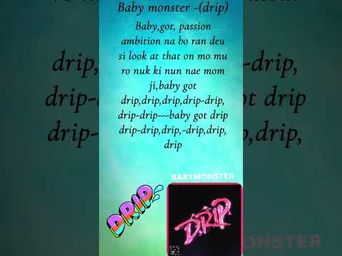Babymonster Drip Lyrics Babymonster Drip Lyrics 