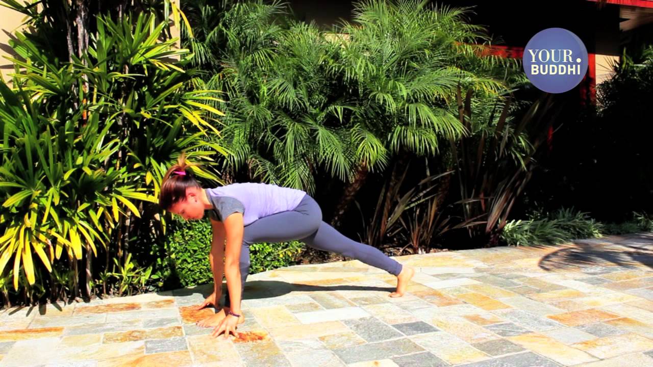 yogaTip:  Beginner: Stepping Forward From Downward Dog