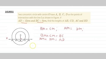 Two    concentric circle with centre  ltmath gt  ltmi gtO lt/mi gt  lt/math gt have  ltmath gt