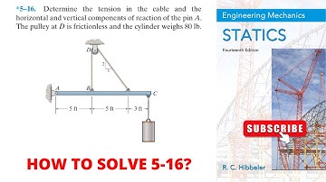5-16 hibbeler statics chapter 5 | hibbeler statics | hibbeler