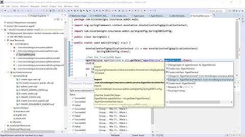 28. List Insurance Agents with Spring JDBC Template - Getting started with Struts 2, Spring JDBC