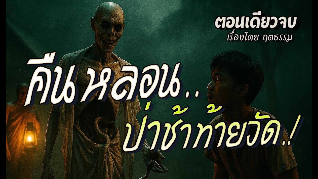 คืนหลอน..ที่ป่าช้าท้ายวัด.! (ตอนเดียวจบ)