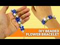 Easy DIY Flower Bead Bracelet | Crafts for Beginners #easy #crafts #diy