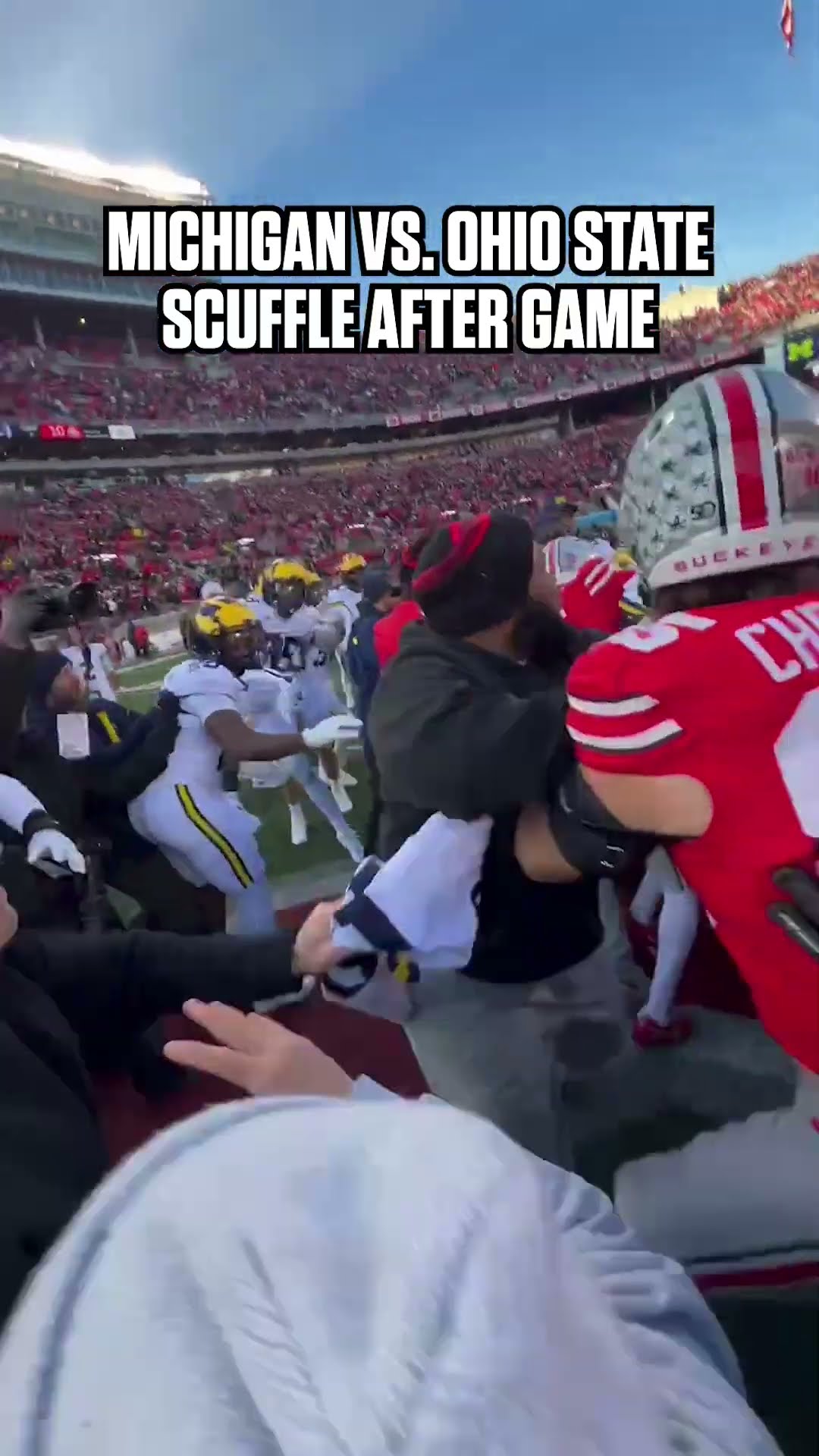 Michigan vs. Ohio State got WILD after the game ? #cfb #football