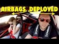 LOUD EXHAUST Makes Airbags BLOW at 140mph!!!