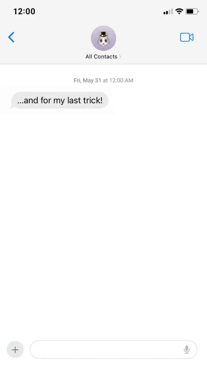 ...and for my last trick