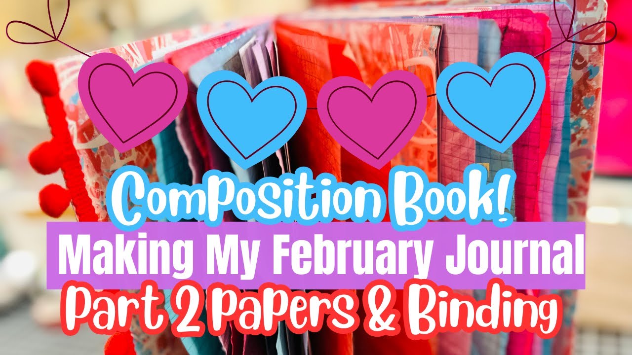 Переделанный блокнот | Создание моего февральского дневника, часть 2. Творческий ежедневник.