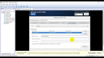 Install centOS 7 on vmware Workstation
