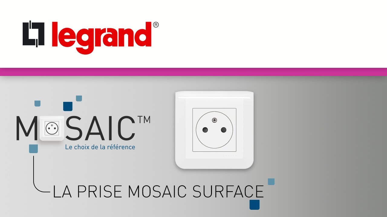 Le nouveau standard de prises la prise Surface Mosaic