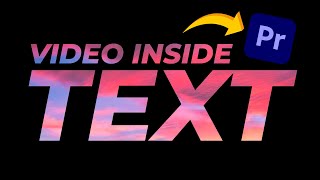 How to Place Video Inside Text in Premiere Pro CC 2022 (Lyrics Video Tutorial) Resimi