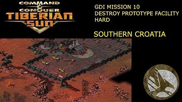 Tiberian Sun: GDI Mission 10: Destroy Prototype Facility (Hard) - Southern Croatia