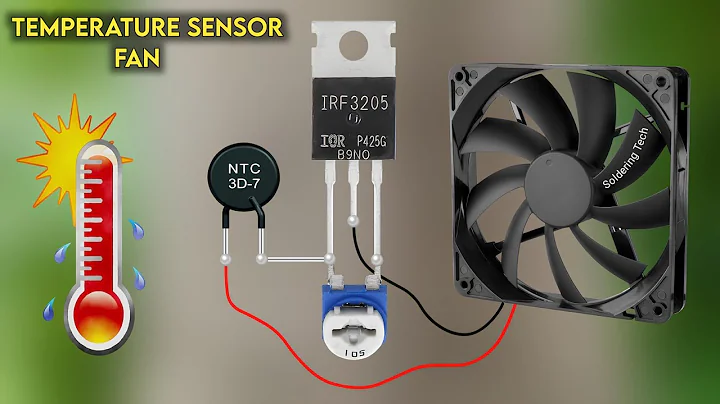 How to make temperature sensor fan controller circuit