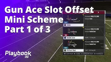 Madden 19 Gun Ace Slot Offset Mini Scheme Part 1 of 3