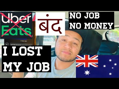 I lost my job ??in Australia (NOmore uber eats)no money ? account block one small mistake