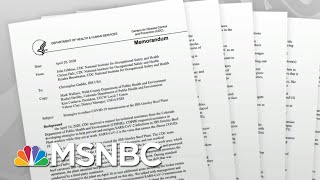 Marked Change In Tone In CDC Meat Plant Reports Raises Questions | Rachel Maddow | MSNBC