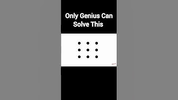 Only Genius Can Solve This 9 Dots Puzzle #puzzle #braintest #shorts
