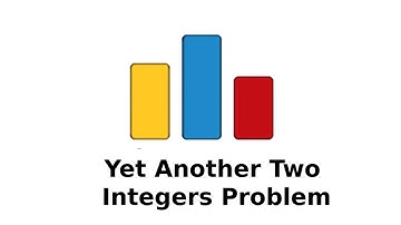 CodeForces : A.  Yet Another Two Integers Problem in Arabic