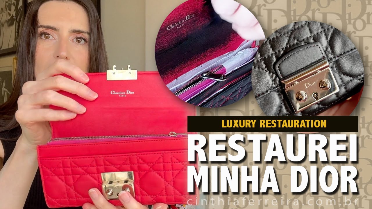 Dior  Restauration | Como reformei minha carteira Dior em casa