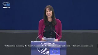 Elena Kountoura for EU tourism sector - EPlenary (5 Oct 2021)