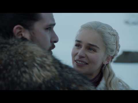 John Snow & Danny Kissing Scene S08x01
